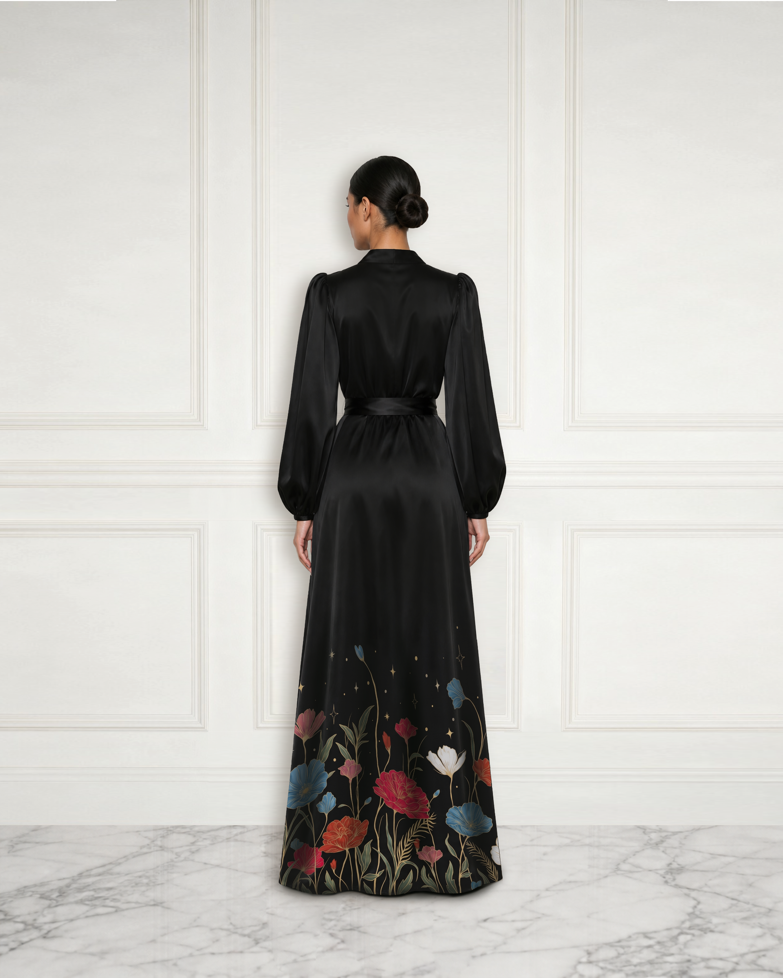 #Color_Black Floral