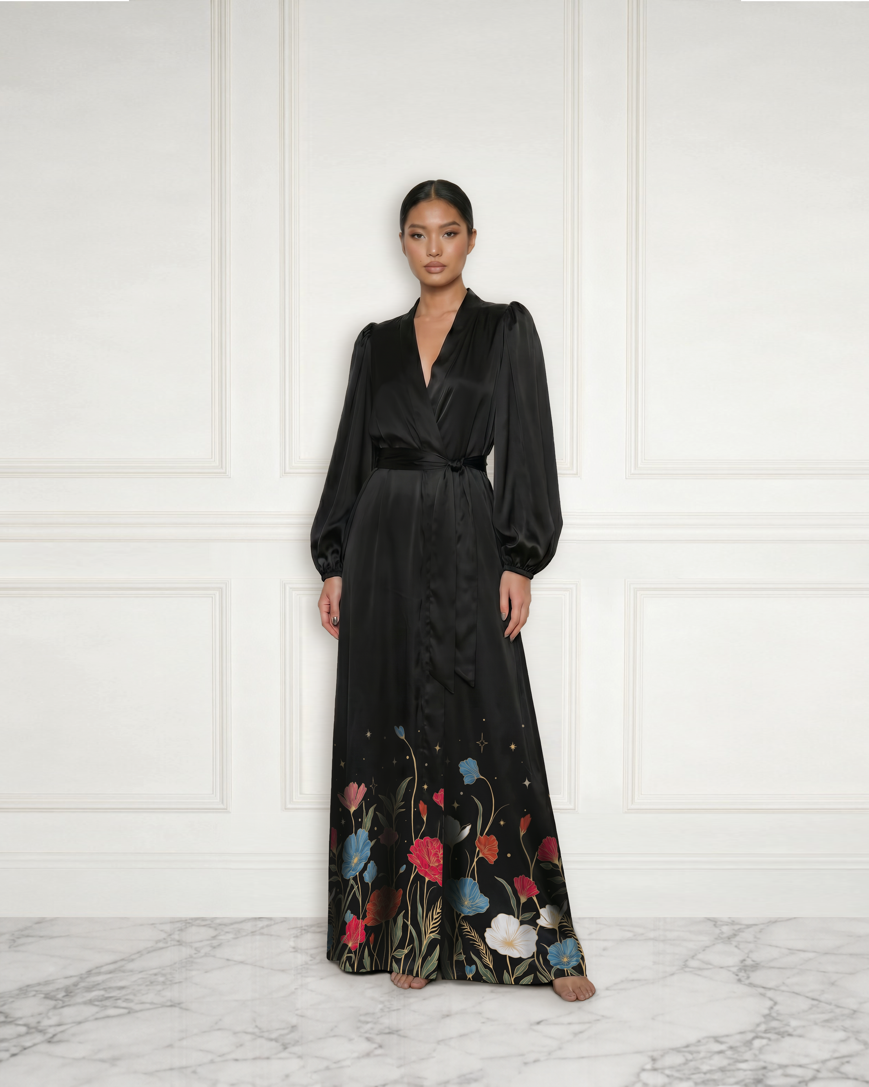 #Color_Black Floral