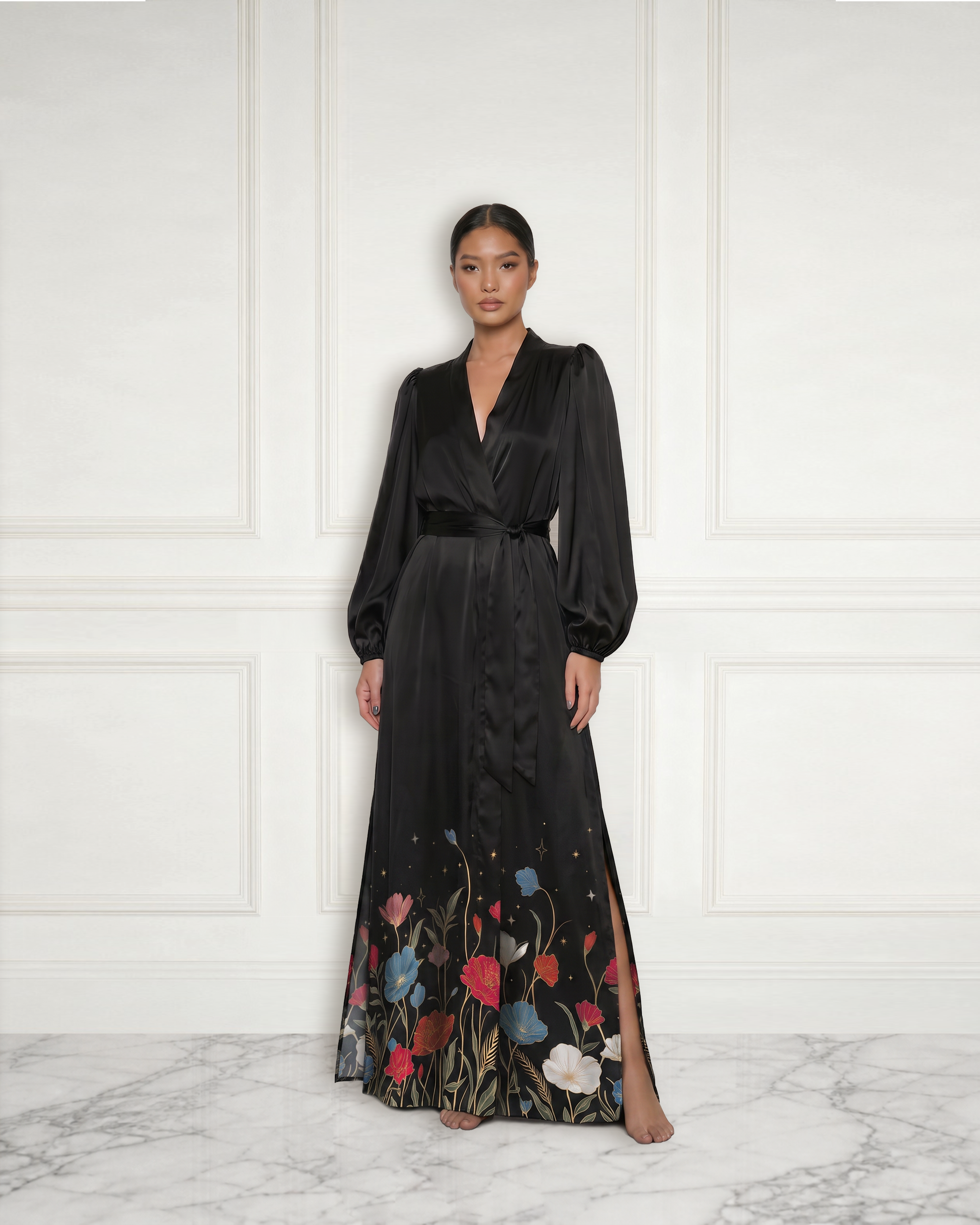 #Color_Black Floral