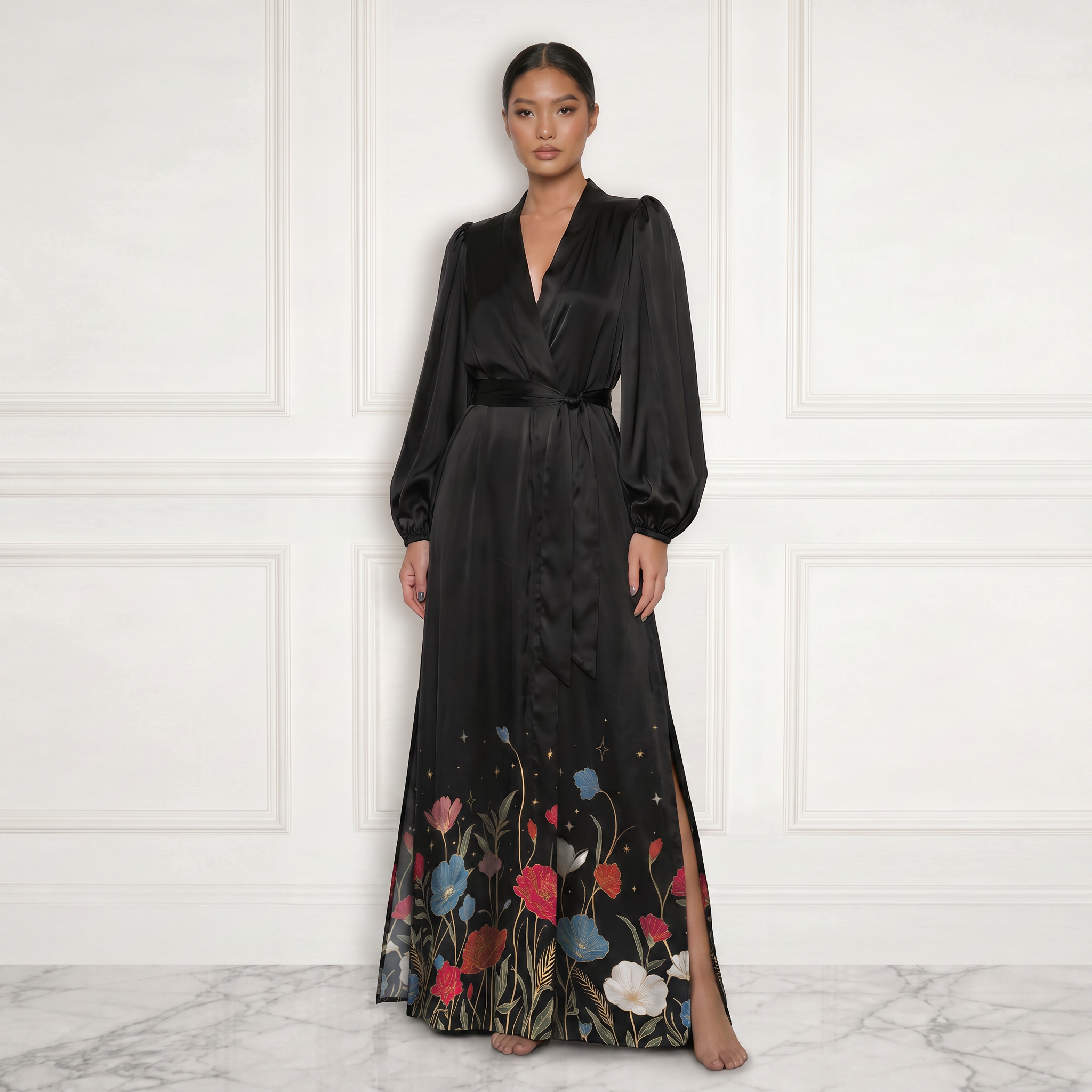 #Color_Black Floral